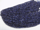[Video]High Quality! Sodalite AAA Faceted Round 3mm 1strand beads (aprx.15inch/37cm)