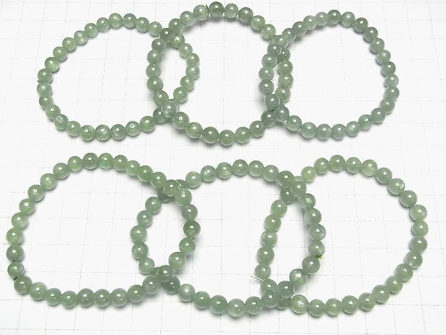 [Video] Green Kyanite AAA- Round 6mm Bracelet