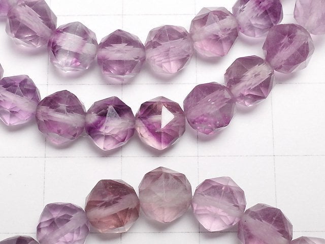 [Video] Purple Fluorite AAA Star Faceted Round 7mm Bracelet