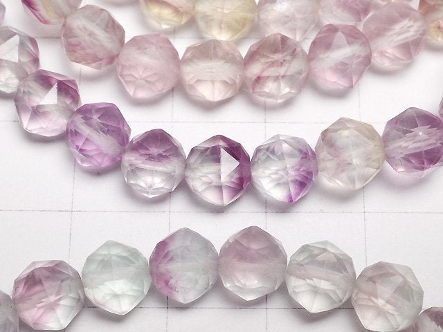 [Video] Purple Fluorite AAA Star Faceted Round 7mm [Pastel color] Bracelet