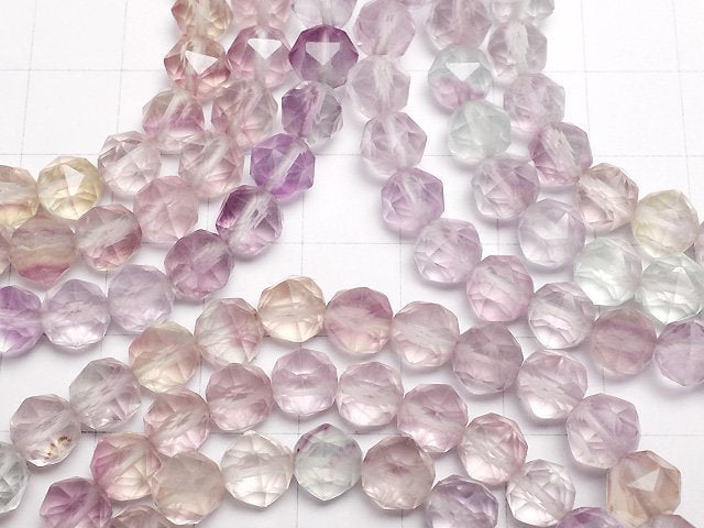 [Video] Purple Fluorite AAA Star Faceted Round 7mm [Pastel color] Bracelet