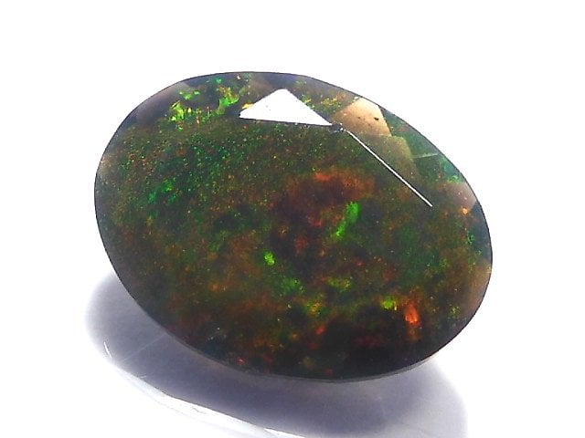 [Video][One of a kind] High Quality Black Opal AAA Loose stone Faceted 1pc NO.151