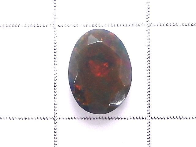 [Video][One of a kind] High Quality Black Opal AAA Loose stone Faceted 1pc NO.151