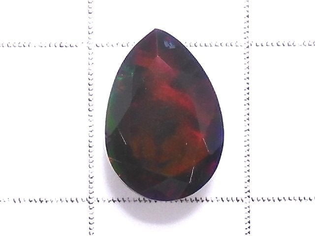 [Video][One of a kind] High Quality Black Opal AAA Loose stone Faceted 1pc NO.158