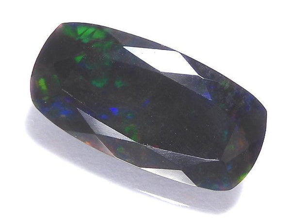 [Video][One of a kind] High Quality Black Opal AAA Loose stone Faceted 1pc NO.165