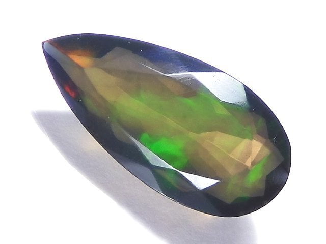 [Video][One of a kind] High Quality Black Opal AAA Loose stone Faceted 1pc NO.166