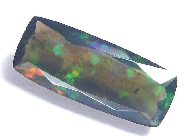 [Video][One of a kind] High Quality Black Opal AAA Loose stone Faceted 1pc NO.168