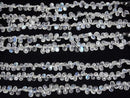 [Video] High Quality Rainbow Moonstone AA++ Pear Shape (Smooth) Half or 1 Strand Beads (approx. 6 inches/16 cm)