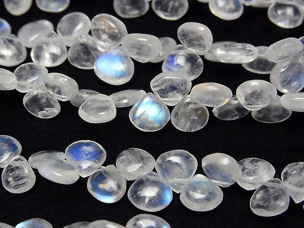 [Video]High Quality Rainbow Moonstone AA++ Chestnut (Smooth) half or 1strand beads (aprx.6inch/15cm)