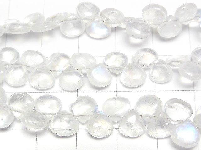 [Video] High Quality Rainbow Moonstone AA++ Chestnut (Smooth) Half or 1 Strand Bead (approx. 6 inches/15 cm)