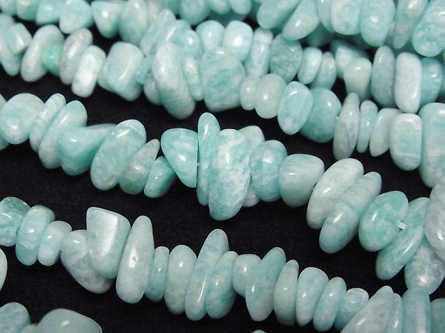 [Video] Mozambique Amazonite AA++ Chips (Small Nugget) 1strand beads (aprx.15inch/38cm)