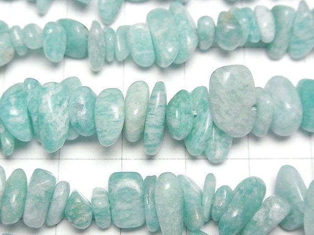 [Video] Mozambique Amazonite AA++ Chips (Small Nugget) 1strand beads (aprx.15inch/38cm)