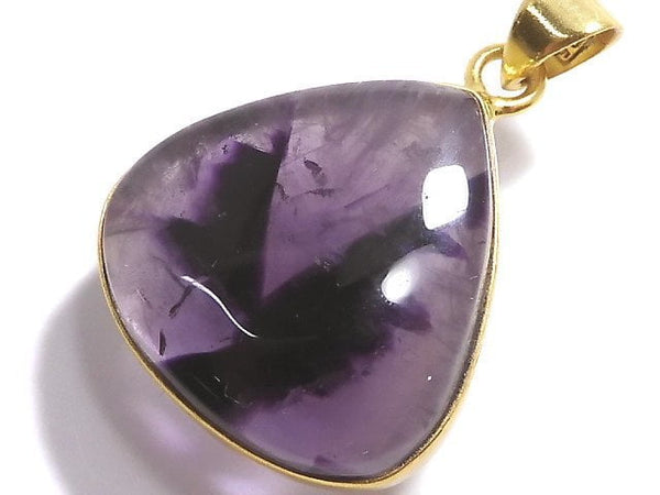 [Video][One of a kind] Trapiche Amethyst Pendant 18KGP NO.36