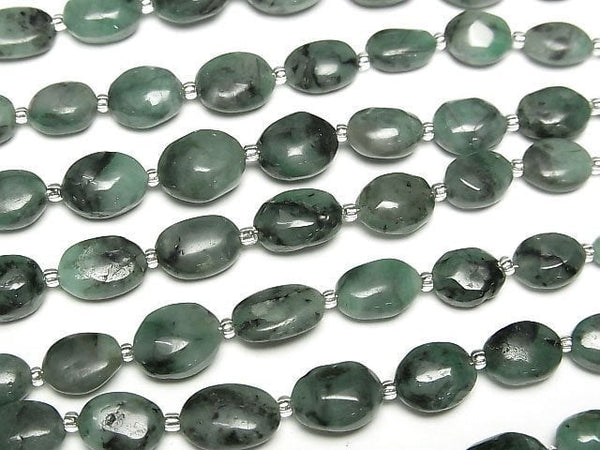 [Video] Brazilian Emerald AA++ Nugget 1strand beads (aprx.5inch/12cm)