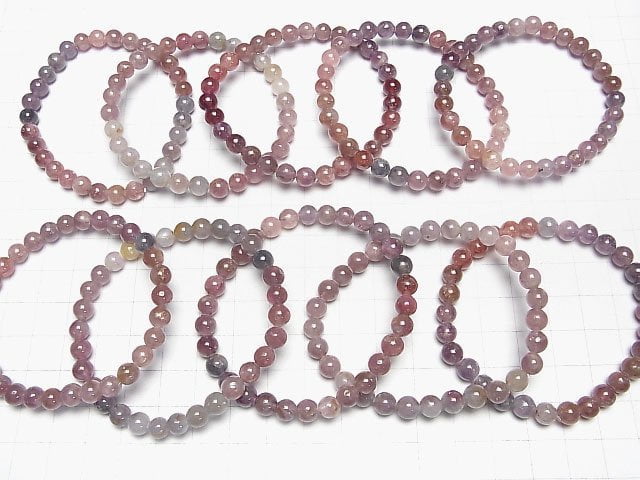 [Video] Multicolor Spinel AA Round 6mm Bracelet