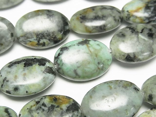 [Video]African Turquoise Oval 18x13x6mm half or 1strand beads (aprx.15inch/38cm)