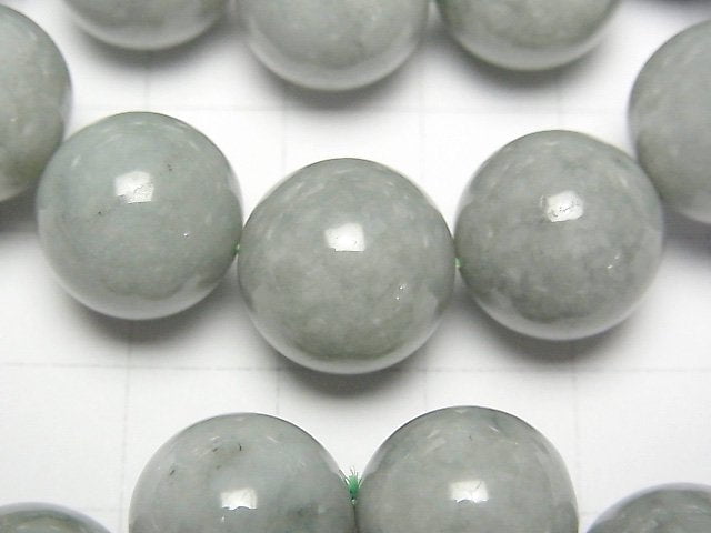 [Video] Burmese Jadeite AA++ Round 14mm Bracelet