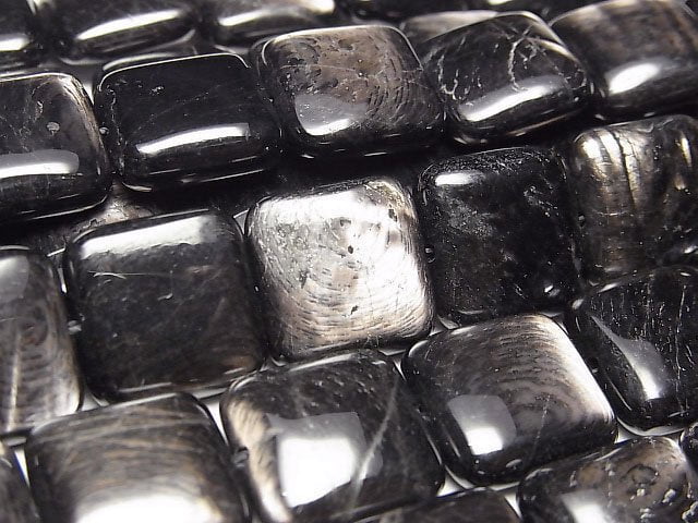 紫蘇輝石 AAA- 方形 14x14mm 半串或1串珠子 (約15英吋/36公分)