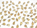 [Video]Citrine Rough Rock Charm Gold color 2pcs