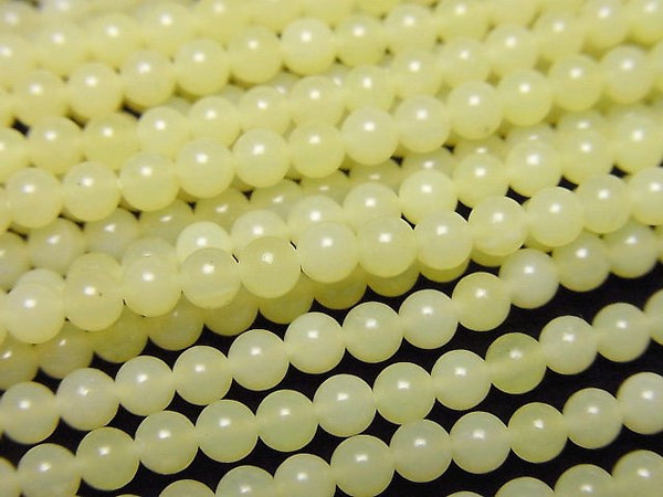 [Video] Olive Jade Round 3mm 1strand beads (aprx.15inch/38cm)