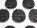 [Video] Dragon Carved! Rainbow Obsidian AAA Plate 1pc