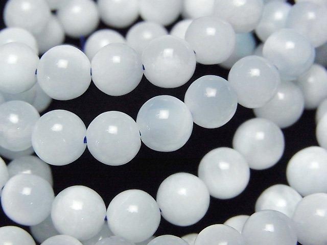 Eis Larimar Pektolith AA Rund 7mm Armband