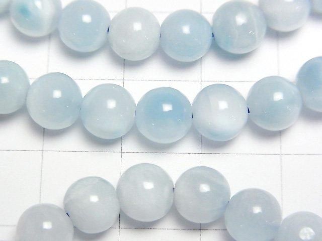 Eis Larimar Pektolith AA+ Rund 7mm Armband