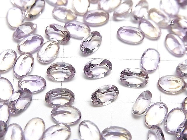 [Video]High Quality Amethyst xCitrine AAA Loose stone Oval Faceted 6x4mm 5pcs