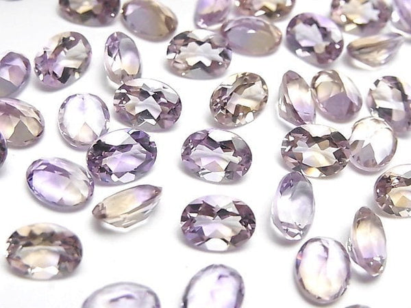 [Video]High Quality Ametrine AAA Loose stone Oval Faceted 8x6mm 2pcs