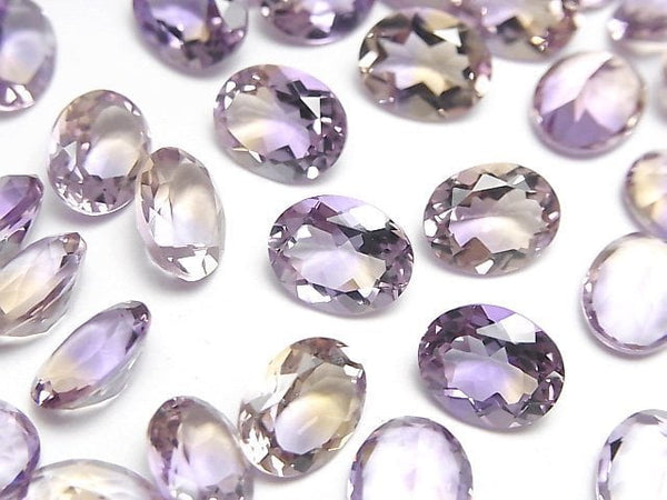 [Video]High Quality Ametrine AAA Loose stone Oval Faceted 10x8mm 2pcs