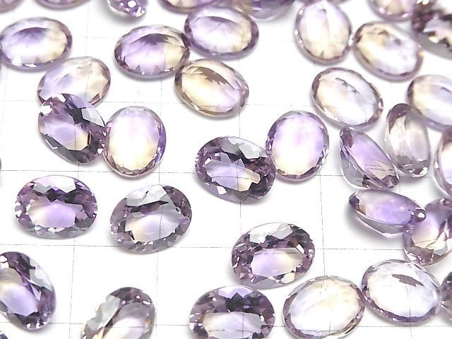 [Video]High Quality Ametrine AAA Loose stone Oval Faceted 10x8mm 2pcs