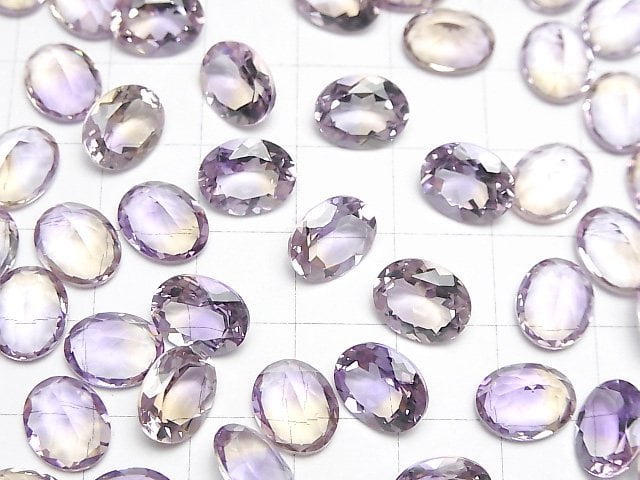 [Video]High Quality Ametrine AAA Loose stone Oval Faceted 10x8mm 2pcs