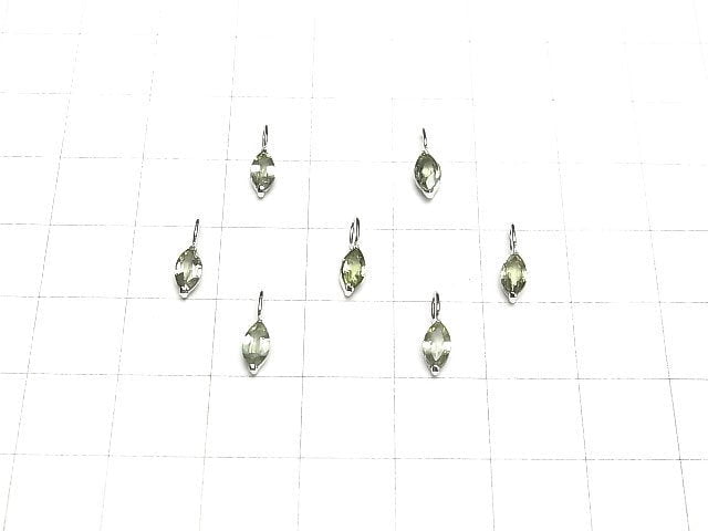 [Video][Japan]High Quality Green Sapphire AAA Marquise Faceted 6x3mm Pendant [K10 White Gold] 1pc