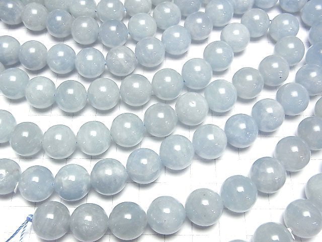 [Video]Aquamarine AA+ Round 14mm 1/4 or 1strand beads (aprx.15inch/36cm)