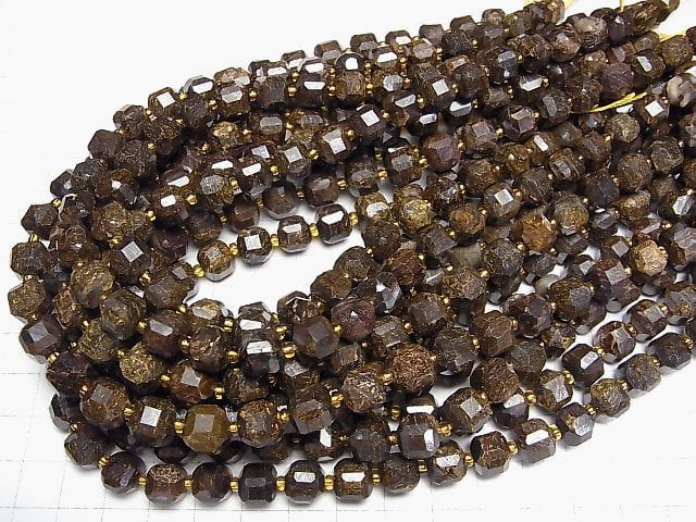 [Video]High Quality! Bronzite Cube Shape 8-9x8-9x8-9mm half or 1strand beads (aprx.15inch/36cm)