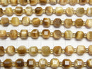 [Video]High Quality! Golden Tiger's Eye AA++ Cube Shape 7x7x7mm half or 1strand beads (aprx.15inch/36cm)