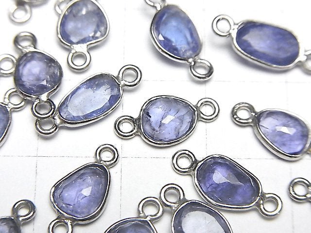 [Video]High Quality Tanzanite AAA- Bezel Setting Freeform Rose Cut [Both Side] Silver925 3pcs