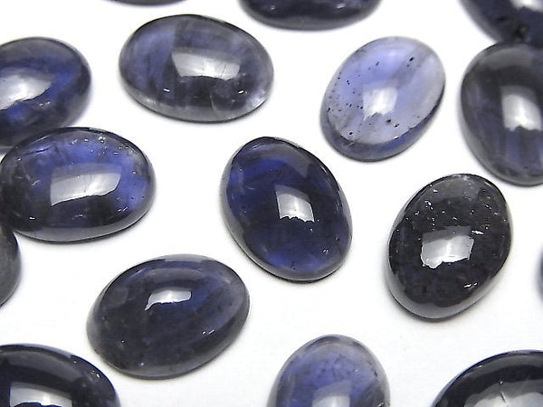 [Video]High Quality Iolite AA++ Oval Cabochon 14x10mm 2pcs