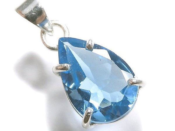 [Video][One of a kind] High Quality Swiss Blue Topaz AAA Pendant Silver925 NO.27