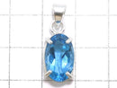 [Video][One of a kind] High Quality Swiss Blue Topaz AAA Pendant Silver925 NO.29