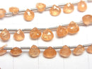 [Video]High Quality Spessartite Garnet AAA- Chestnut Faceted Briolette half or 1strand beads (aprx.3inch/7cm)