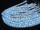 [Video]Selenite (Gypsum) Round 8mm [Blue] 1strand beads (aprx.15inch/37cm)