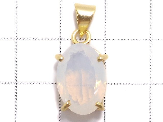 [Video][One of a kind] Moonlight Quartz AAA Pendant 18KGP NO.37