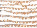 [Video] High Quality Spessartite Garnet AAA Chestnut Faceted Briolette half or 1strand (14pcs )