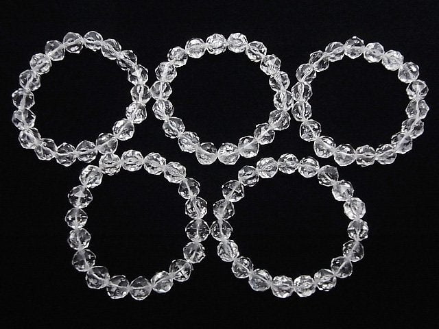 [Video]High Quality! Crystal AAA- Star Faceted Round 10mm Bracelet