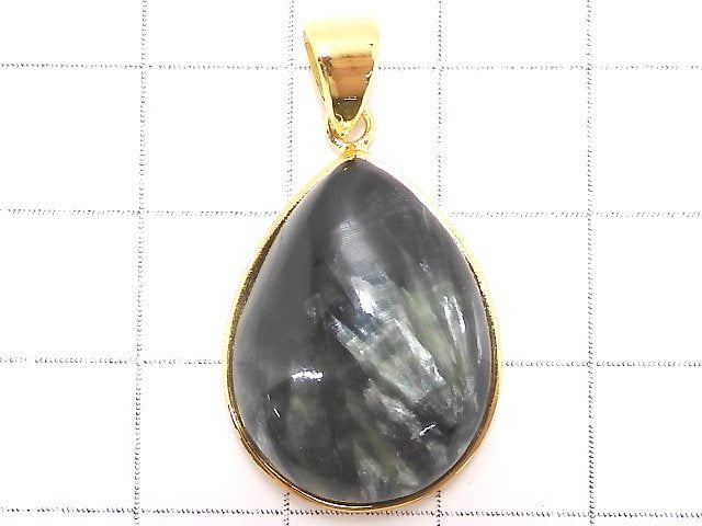 [Video][One of a kind] Seraphinite AAA Pendant 18KGP NO.31