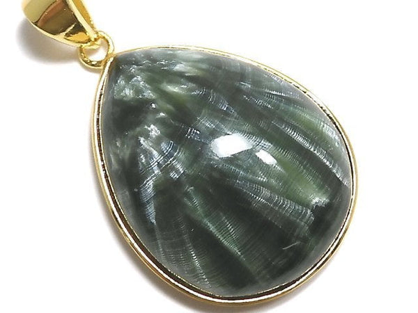 [Video][One of a kind] Seraphinite AAA Pendant 18KGP NO.34