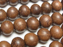 Wood Beads  Semi Round 10mm 1strand beads (aprx.15inch/38cm)