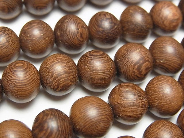 Wood Beads  Semi Round 10mm 1strand beads (aprx.15inch/38cm)