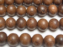 Wood Beads  Semi Round 10mm 1strand beads (aprx.15inch/38cm)